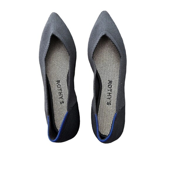 Rothy’s Gray Ballet Flat Point Toe Women's The Point Size 5 - Picture 3 of 9